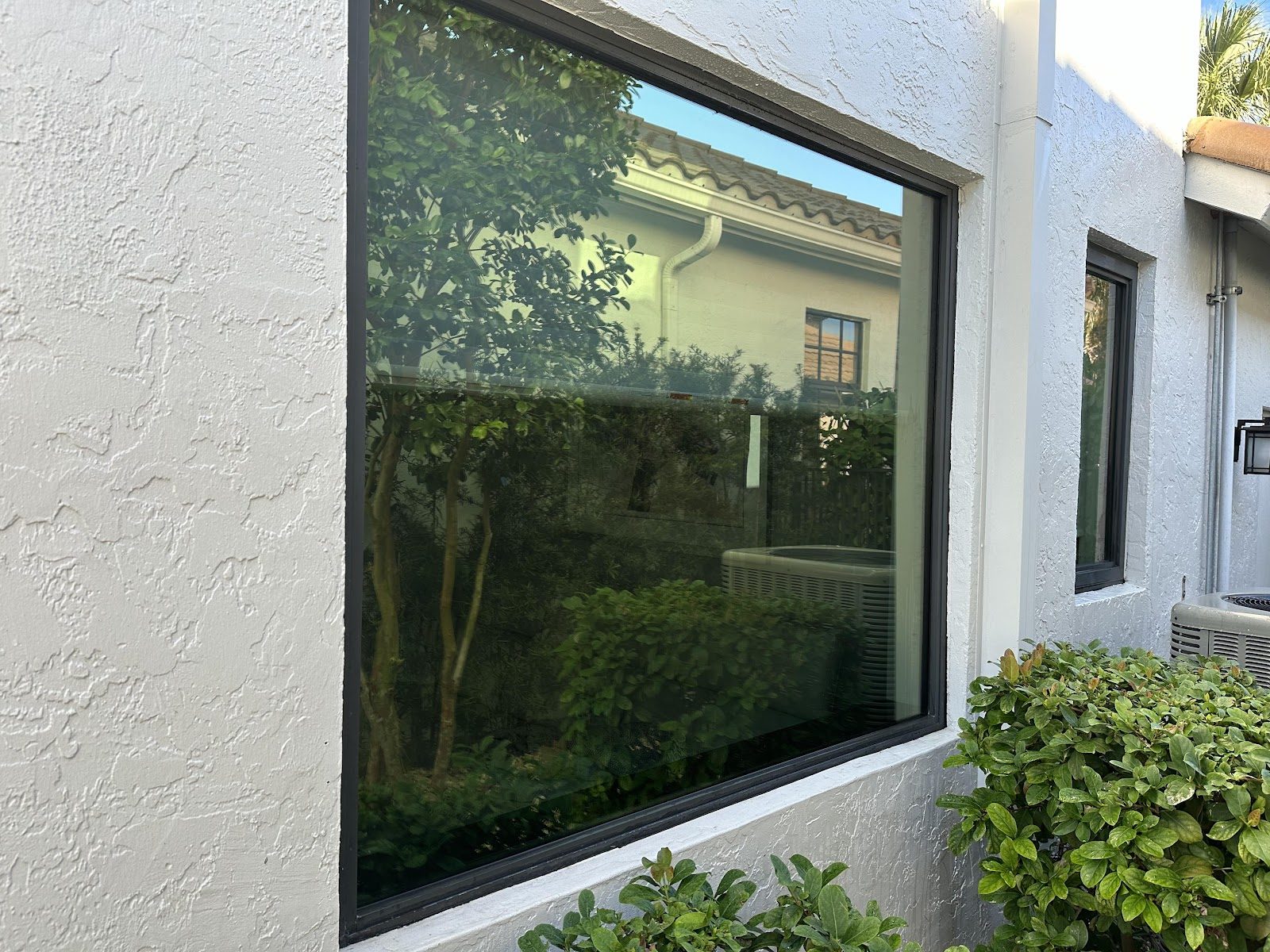 Clean exterior window on a Miami home